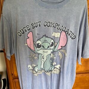 Disney Blue Stitch Graphic T-Shirt-new
